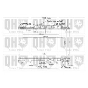 Achetez des Radiateur du moteur QUINTON HAZELL QER1127 à prix pour 305,17 €