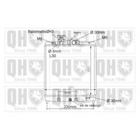Achetez des Radiateur du moteur QUINTON HAZELL QER1132 à prix pour 97,21 €