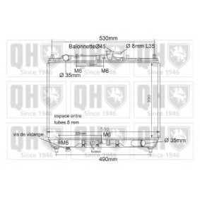 Achetez des Radiateur du moteur QUINTON HAZELL QER1152 à prix pour 124,92 €