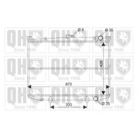 Kühler, Motorkühlung QER1208