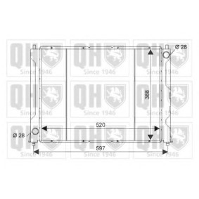 Kühler, Motorkühlung QER1366 von QUINTON HAZELL günstig für 146,99 € online kaufen