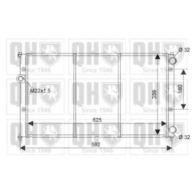 Achetez des Radiateur du moteur QUINTON HAZELL QER1422 à prix pour 161,33 €