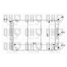 Achetez des Radiateur du moteur QUINTON HAZELL QER1430 à prix pour 295,76 €