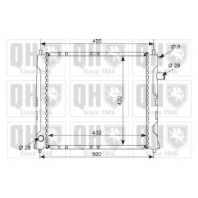 Achetez des Radiateur du moteur QUINTON HAZELL QER1466 à prix pour 133,63 €