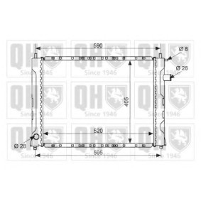 Kühler, Motorkühlung QER1467 von QUINTON HAZELL günstig für 121,58 € online kaufen