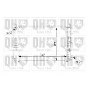 Achetez des Radiateur du moteur QUINTON HAZELL QER1482 à prix pour 190,35 €