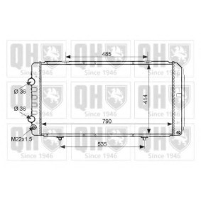 Achetez des Radiateur du moteur QUINTON HAZELL QER1511 à prix pour 159,62 €