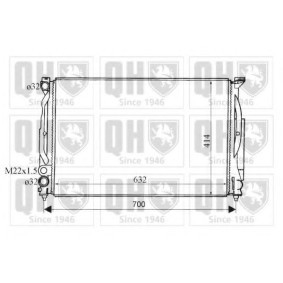Achetez des Radiateur du moteur QUINTON HAZELL QER1567 à prix pour 105,88 €