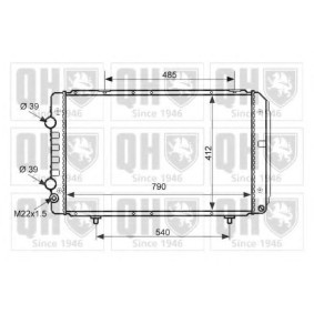 Achetez des Radiateur du moteur QUINTON HAZELL QER1626 à prix pour 176,76 €