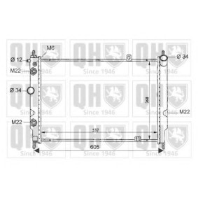 Achetez des Radiateur du moteur QUINTON HAZELL QER1681 à prix pour 212,11 €
