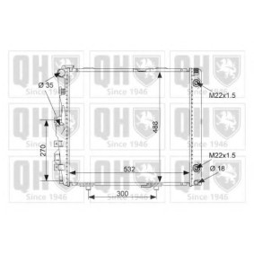 Kühler, Motorkühlung QER1733 von QUINTON HAZELL günstig für 209,64 € online kaufen