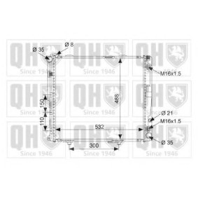 Kühler, Motorkühlung QER1737 von QUINTON HAZELL günstig für 261,87 € online kaufen