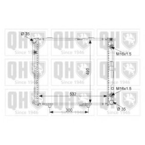 Kühler, Motorkühlung QER1738 von QUINTON HAZELL günstig für 193,40 € online kaufen