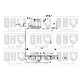 Kühler, Motorkühlung QER1746 von QUINTON HAZELL günstig für 208,05 € online kaufen