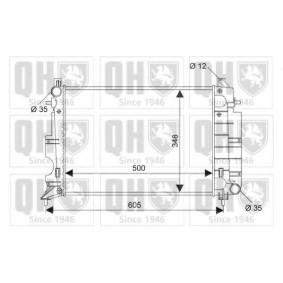 Achetez des Radiateur du moteur QUINTON HAZELL QER1775 à prix pour 238,41 €