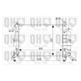 Achetez des Radiateur du moteur QUINTON HAZELL QER1776 à prix pour 238,41 €