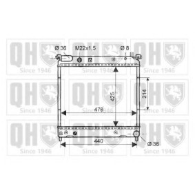 Achetez des Radiateur du moteur QUINTON HAZELL QER1874 à prix pour 349,20 €