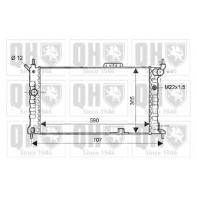Achetez des Radiateur du moteur QUINTON HAZELL QER1875 à prix pour 156,20 €