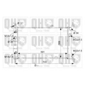Achetez des Radiateur du moteur QUINTON HAZELL QER1876 à prix pour 205,37 €
