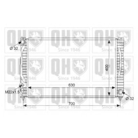 Achetez des Radiateur du moteur QUINTON HAZELL QER1898 à prix pour 133,63 €