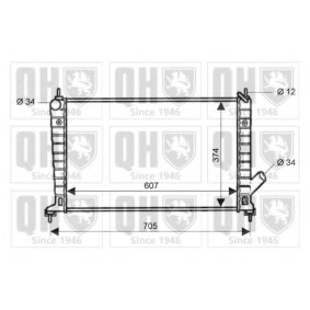 Achetez des Radiateur du moteur QUINTON HAZELL QER1988 à prix pour 238,41 €