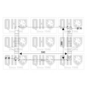 Achetez des Radiateur du moteur QUINTON HAZELL QER2009 à prix pour 230,29 €