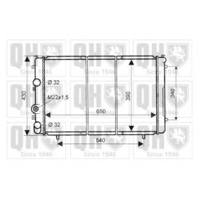Achetez des Radiateur du moteur QUINTON HAZELL QER2019 à prix pour 238,41 €