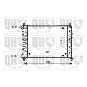 Achetez des Radiateur du moteur QUINTON HAZELL QER2029 à prix pour 212,11 €