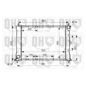 Achetez des Radiateur du moteur QUINTON HAZELL QER2057 à prix pour 243,40 €