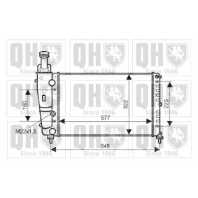 Achetez des Radiateur du moteur QUINTON HAZELL QER2169 à prix pour 248,22 €