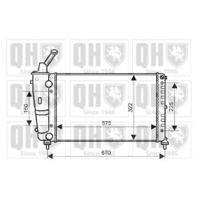Achetez des Radiateur du moteur QUINTON HAZELL QER2171 à prix pour 178,45 €