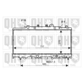 Achetez des Radiateur du moteur QUINTON HAZELL QER2173 à prix pour 300,56 €