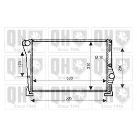 Achetez des Radiateur du moteur QUINTON HAZELL QER2174 à prix pour 299,02 €