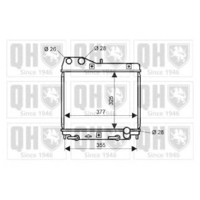 Achetez des Radiateur du moteur QUINTON HAZELL QER2187 à prix pour 222,00 €