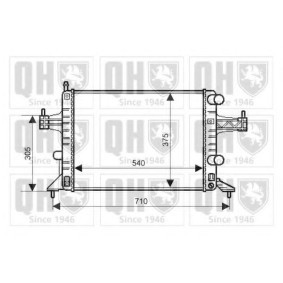 Achetez des Radiateur du moteur QUINTON HAZELL QER2266 à prix pour 79,66 €