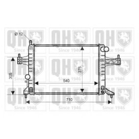 Achetez des Radiateur du moteur QUINTON HAZELL QER2267 à prix pour 81,41 €