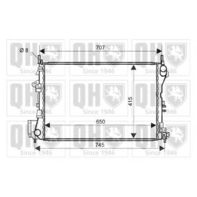 Achetez des Radiateur du moteur QUINTON HAZELL QER2271 à prix pour 220,35 €