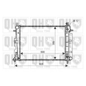 Achetez des Radiateur du moteur QUINTON HAZELL QER2305 à prix pour 272,22 €