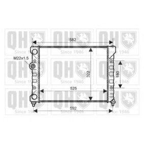 Achetez des Radiateur du moteur QUINTON HAZELL QER2349 à prix pour 161,33 €