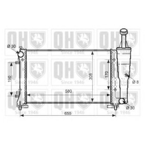 Achetez des Radiateur du moteur QUINTON HAZELL QER2388 à prix pour 289,60 €