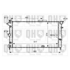 Achetez des Radiateur du moteur QUINTON HAZELL QER2474 à prix pour 151,03 €