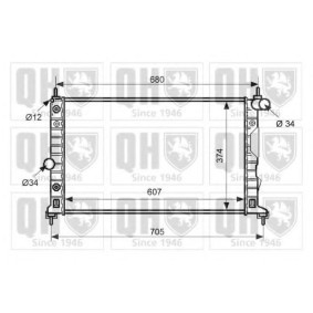 Achetez des Radiateur du moteur QUINTON HAZELL QER2498 à prix pour 325,04 €