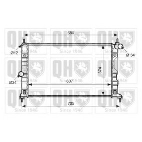 Achetez des Radiateur du moteur QUINTON HAZELL QER2501 à prix pour 433,24 €