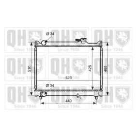 Achetez des Radiateur du moteur QUINTON HAZELL QER2504 à prix pour 200,38 €