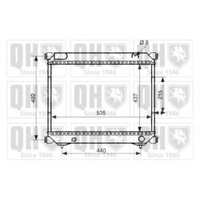 Achetez des Radiateur du moteur QUINTON HAZELL QER2505 à prix pour 259,42 €