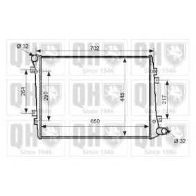 Achetez des Radiateur du moteur QUINTON HAZELL QER2535 à prix pour 225,39 €