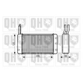 Acquista Scambiatore calore per riscaldamento abitacolo da QUINTON HAZELL QHR2005 a buon mercato per soli 144,24 €