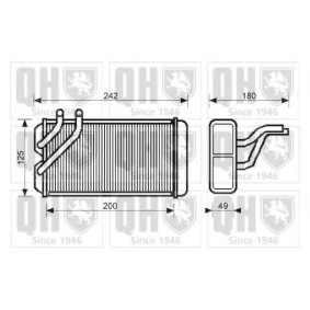 Acquista Scambiatore calore per riscaldamento abitacolo da QUINTON HAZELL QHR2008 a buon mercato per soli 406,64 €