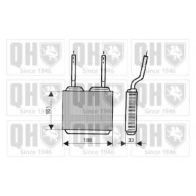 Achetez des Radiateur de chauffage QUINTON HAZELL QHR2025 à prix pour 45,70 €