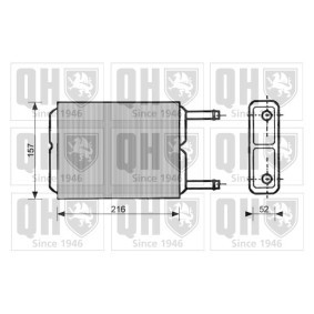 Achetez des Radiateur de chauffage QUINTON HAZELL QHR2046 à prix pour 340,13 €